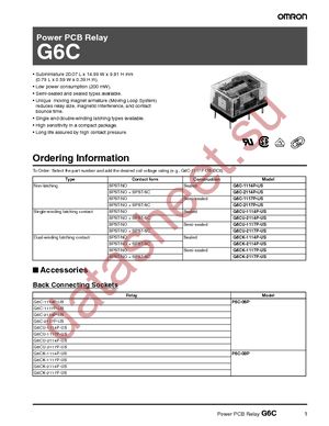 G6C-2114P-US-DC12 datasheet  